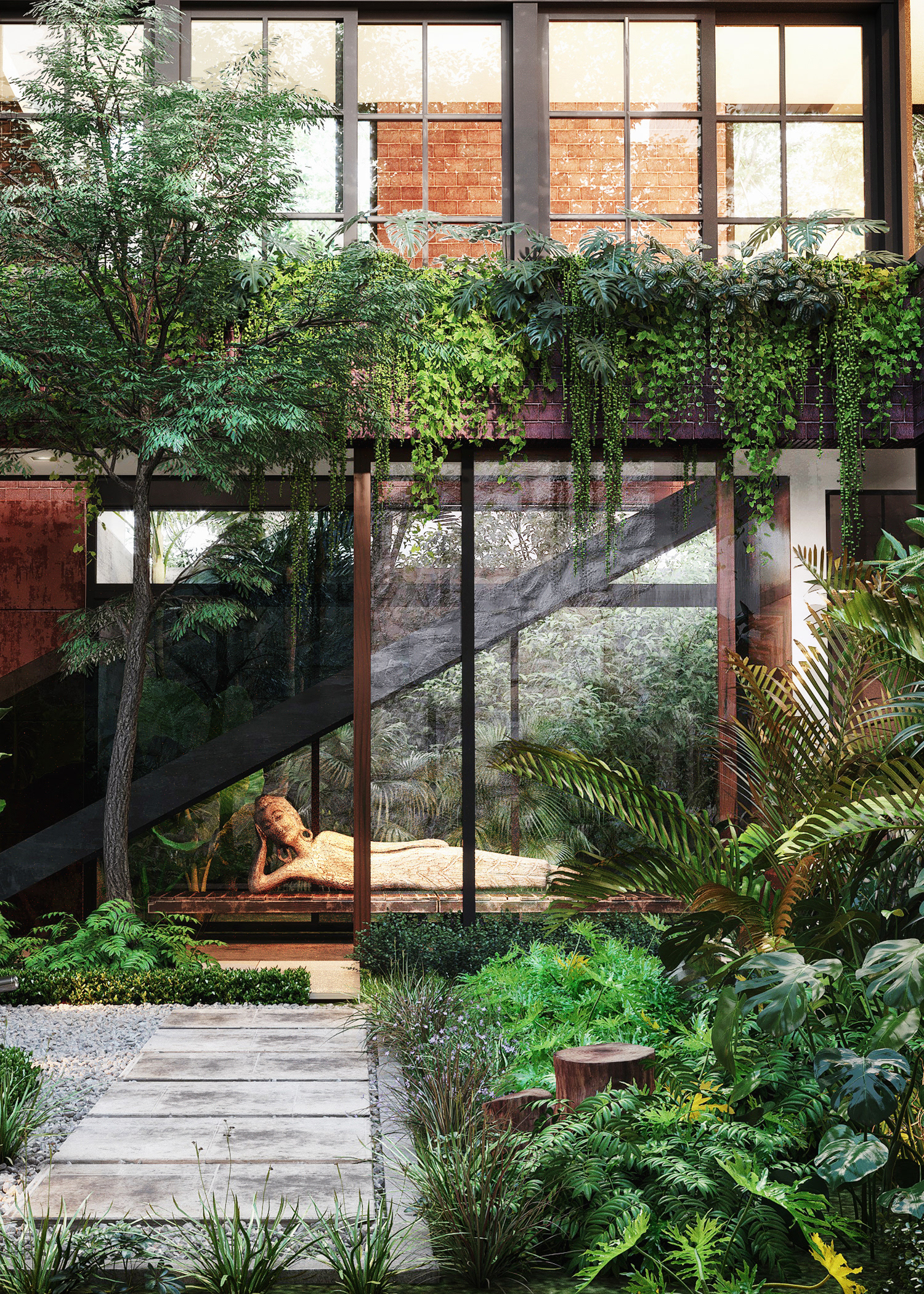 Green Villa Courtyard